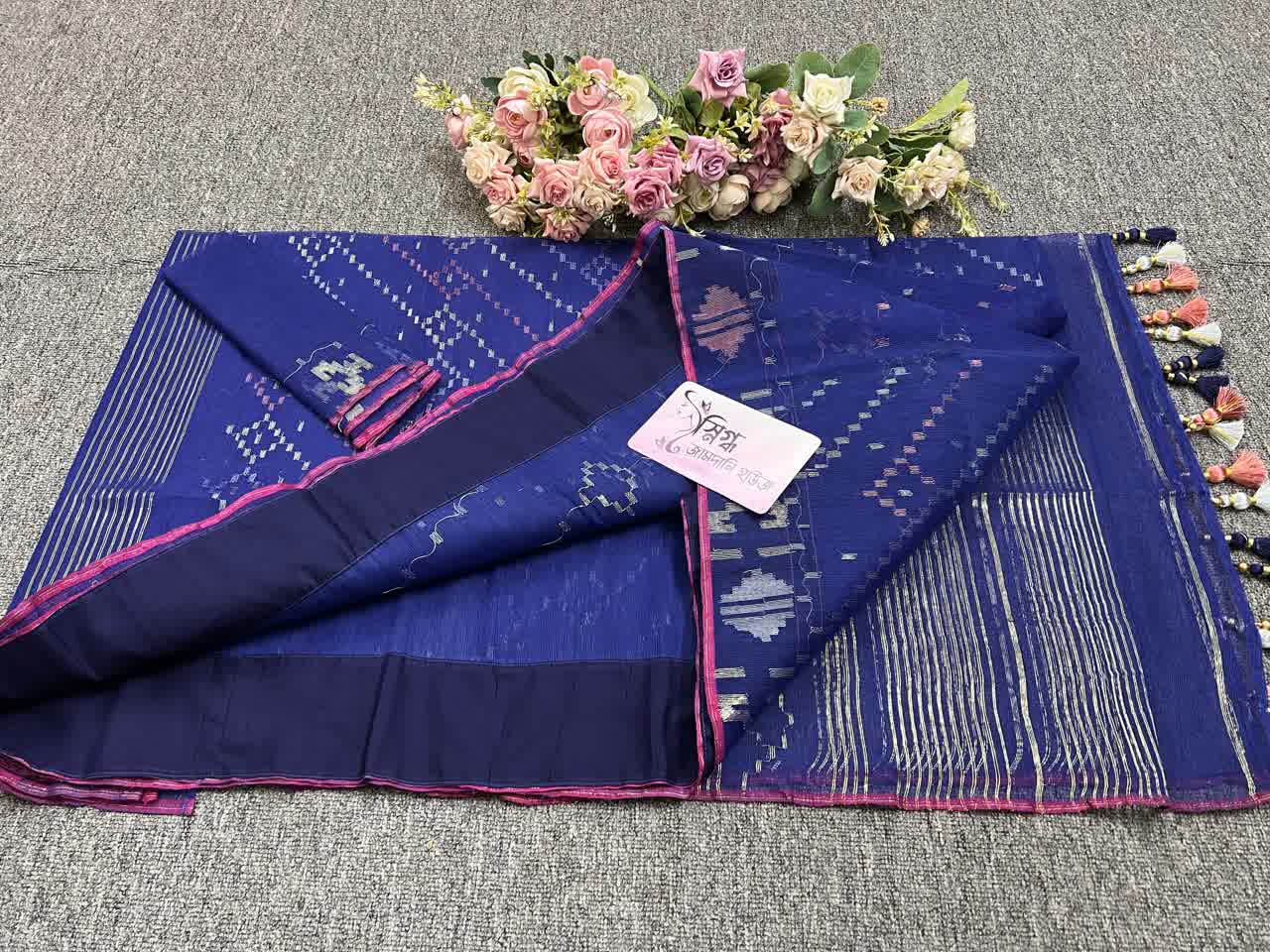 Blue Jamdani - Image 4