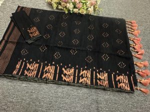 Black copper jamdani